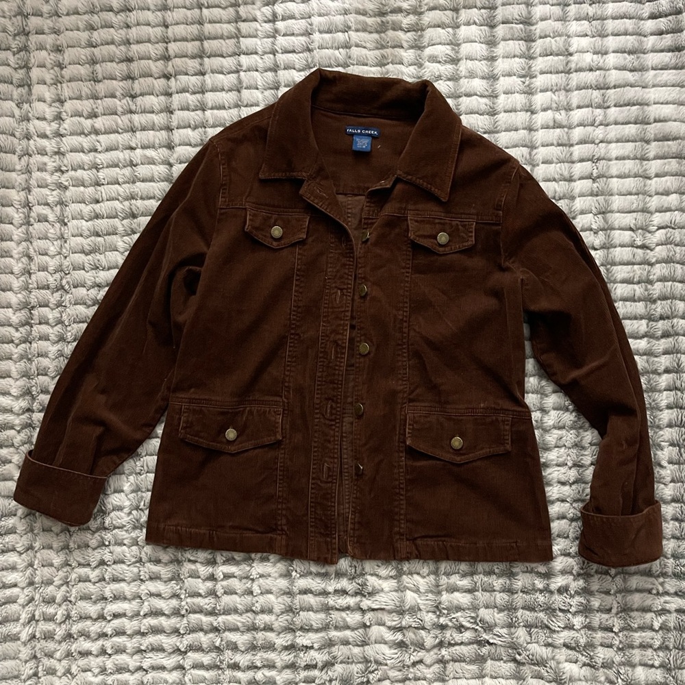 Falls Creek Tan Corduroy Jacket Women's M